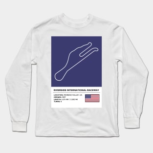 Riverside International Raceway [info] Long Sleeve T-Shirt